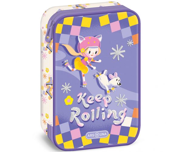 Ars Una: Keep Rolling többszintes tolltartó 15,5x22,5x4,5cm