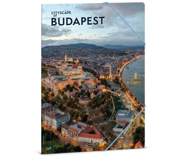Ars Una: Mapa s gumicom A/4 Cityscape of Budapest