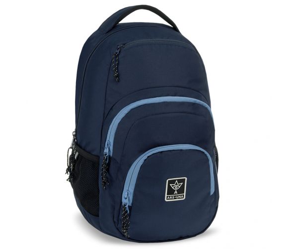 Ars Una: Navy tamnoplava AU-2 školska torba, ruksak 32x46x22cm