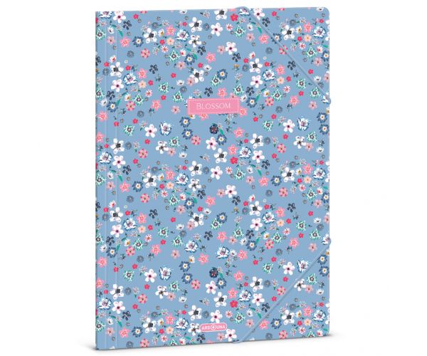 Ars Una: Pearl Blossom Blue cvjetna gumena mapa A/4