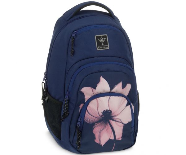 Ars Una: Pink shade cvjetna AU-2 školska torba, ruksak 32x46x22 cm