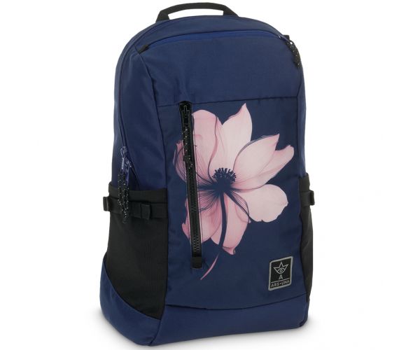 Ars Una: Pink shade cvjetni AU-17 školska torba, ruksak 32x47x18cm