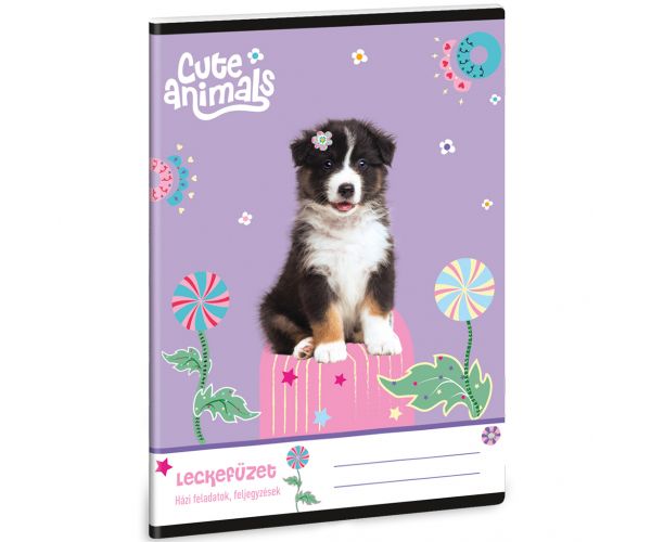 Ars Una: Cute animals Aussie kutyusos leckefüzet 38 lapos A/5