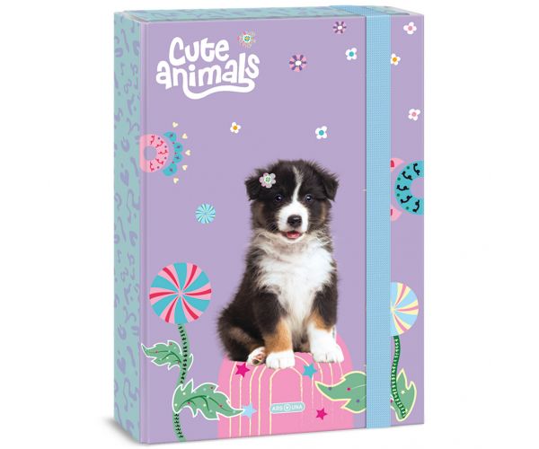 Ars Una: Cute animals - Aussie kutyás füzetbox A/4