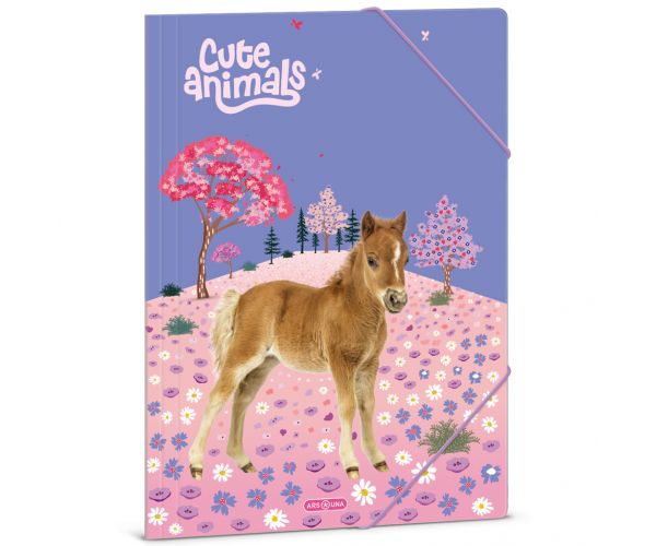 Ars Una: Cute animals - Horse lovas gumis dosszié A/4-es méret