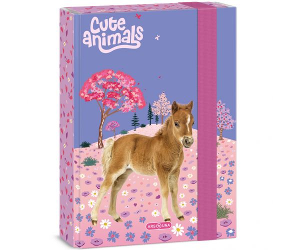 Ars Una: Cute animals - Horse lovas füzetbox A/5