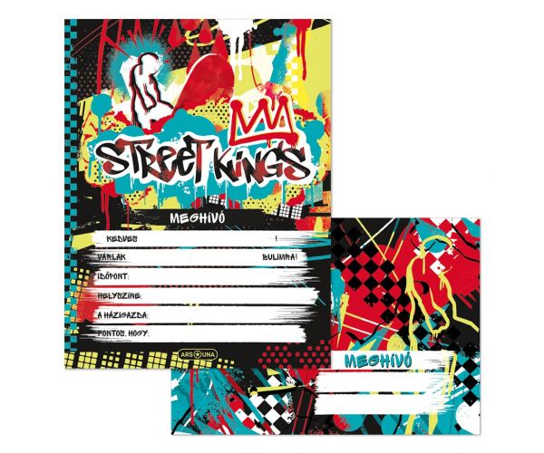 Ars Una: Street Kings set od 10 pozivnica s omotima