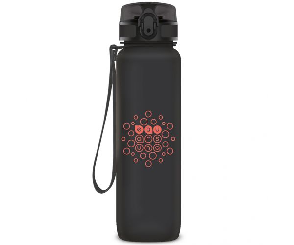 Ars Una: Tamno siva BPA-free motivacijska boca 1000ml