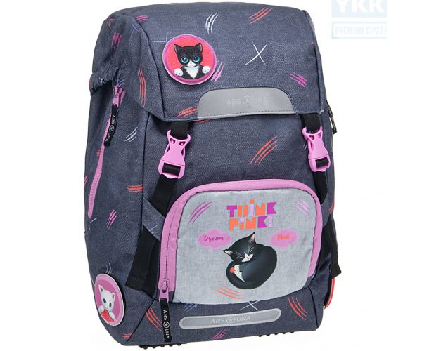 Ars Una: Think Pink easy-pack iskolatáska, hátizsák 27x38x18cm