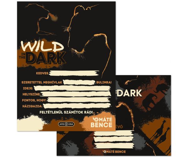 Ars Una: Wild in the dark 10db-os meghívó szett borítékkal