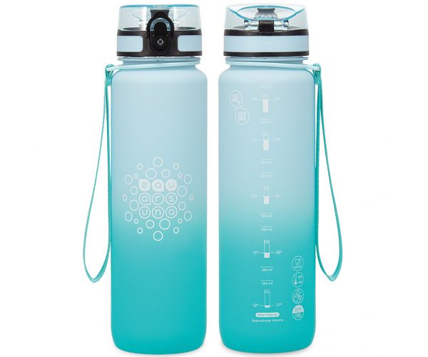 Ars Una: motivacijska boca s prijelazom boja, matna, bez BPA - 1000 ml - Ice