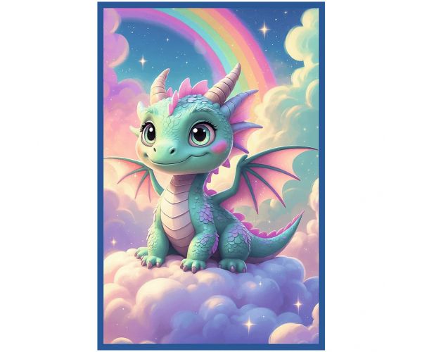 Šareni svijet bajki – puzzle 3 x 50 komada s jednorogom, sirenom i zmajem – Trefl
