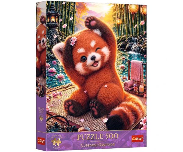 Bűbájos vörös panda 500db-os Prémium plus quality puzzle - Trefl