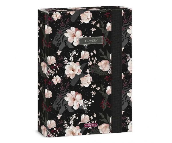 Ars Una: Flowery Black A/5 füzetbox