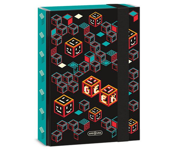Ars Una: Geek tirkizno-crna kutija za bilježnice A/5
