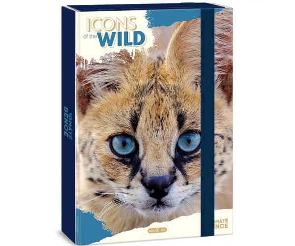 Ars Una: Icons of the Wild Serval A/4 füzetbox