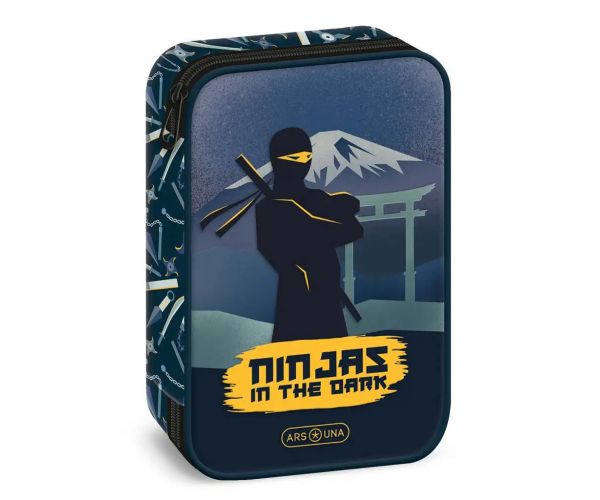 Ars Una: Ninjas in the Dark többszintes tolltartó 15,5x22,5x4,5cm