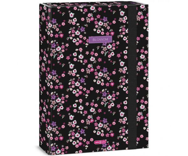 Ars Una: Pearl Blossom Black A/4 füzetbox
