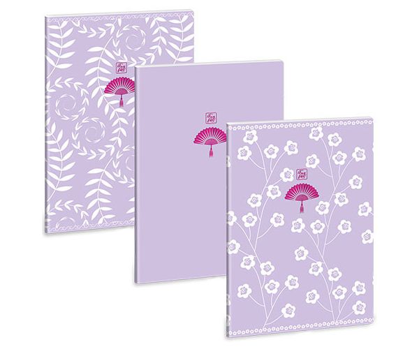 Ars Una: Soft Touch Purple Spring obična bilježnica A/4