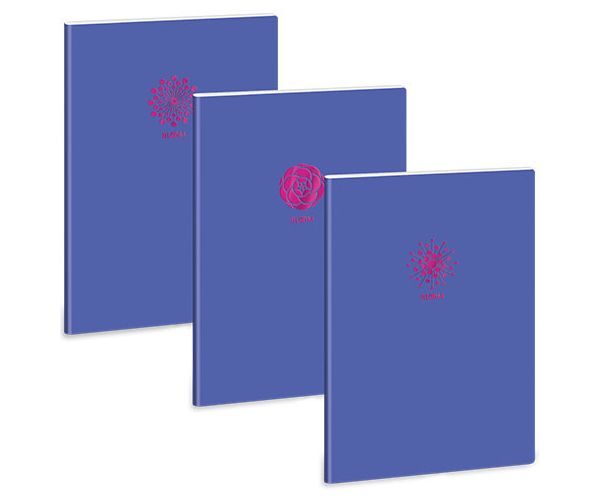 Ars Una: Soft Touch Violet Spring ekstra točkasta bilježnica A/4