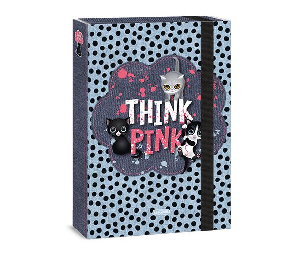 Ars Una: Think Pink mapa za bilježnicu sa gumom A/4