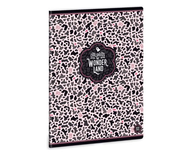 Ars Una: Wonderland Ghost Pink bilježnica na kockice A/5