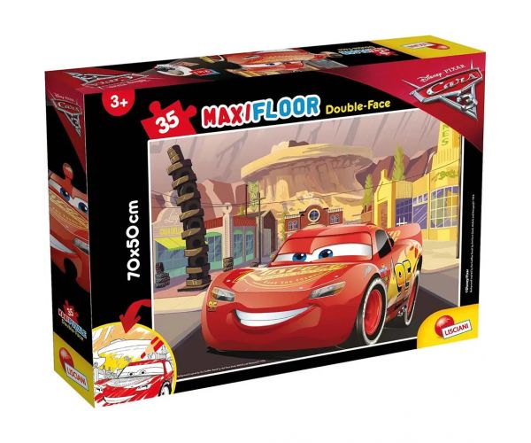 Verdák 2 az 1-ben maxi 35db-os puzzle és színező 70x50cm - Lisciani