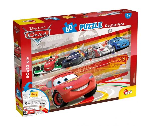Verdák 2 az 1-ben 60db-os puzzle és színező 50x35cm - Lisciani