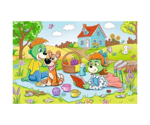 Avanture obitelji Treflik - puzzle od 60 dijelova - Trefl
