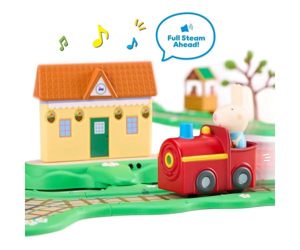 Peppa prasica Whizz-Around Zecica Rebeka crveni vlak igračka set