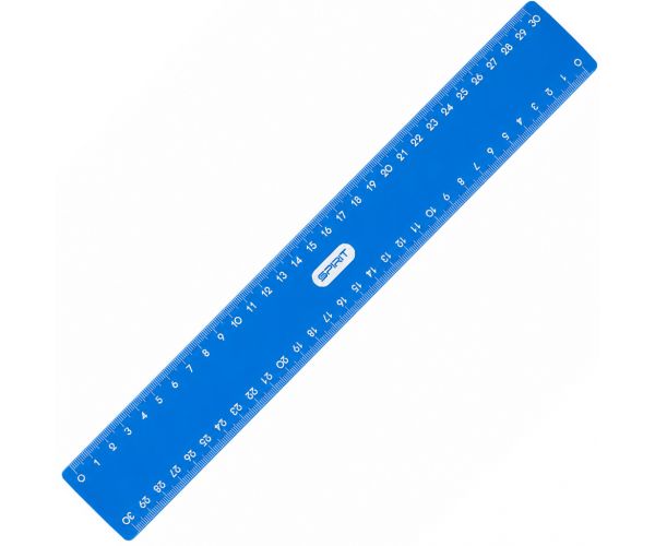 Spirit: plavo ravnalo 30 cm