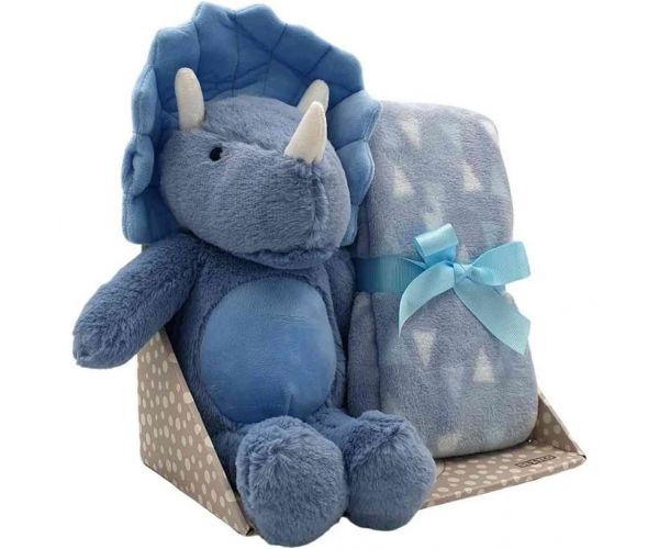 SweetDreams: Pokrivač i plišani triceratops u plavoj boji
