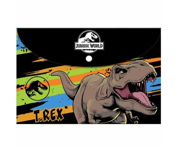 Luna: Jurassic World plastična mapa s patentom za dokumente u A4 formatu
