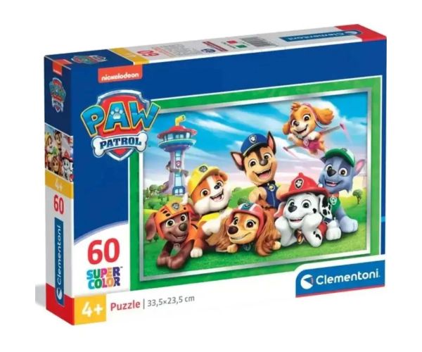 Paw Patrol 60-dijelni supercolor puzzle - Clementoni