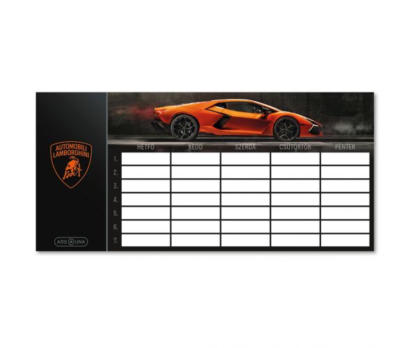 Ars Una: Jednostrani, dvostrani raspored sati Lamborghini Aventador