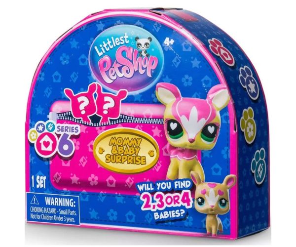 Littlest Pet Shop Iznenađenje mama i beba figura set 6. serija 1 kom