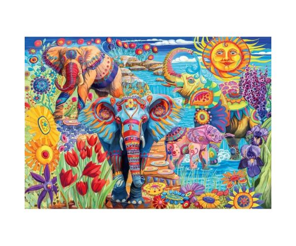 Karneval slonova 500-dijelni HQC kompakt puzzle - Clementoni