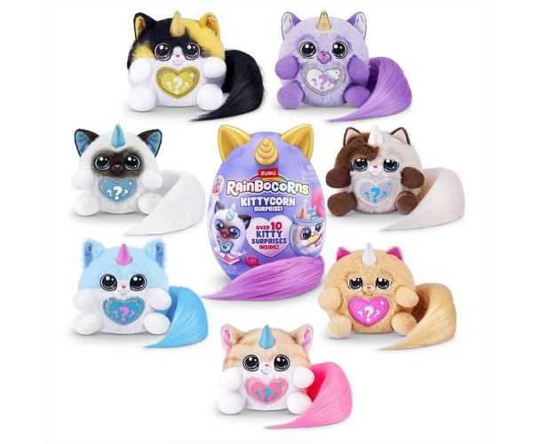 Rainbocorns: Pocket Kittycorn iznenađenje plišana figura mačke u različitim varijantama 1 komad
