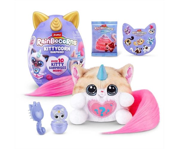 Rainbocorns: Pocket Kittycorn iznenađenje plišana figura mačke u različitim varijantama 1 komad