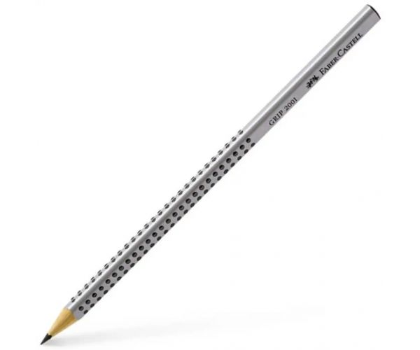 Faber-Castell: Grip grafitna olovka 2H srebrnasta