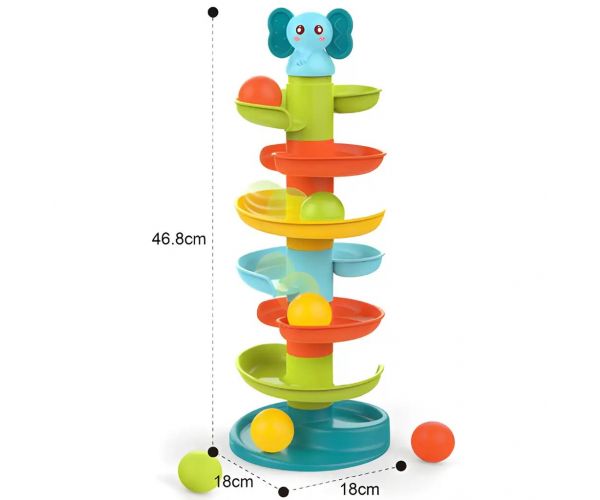 Sretan svijet: Vesela staza s lopticama s motivom slona 47cm