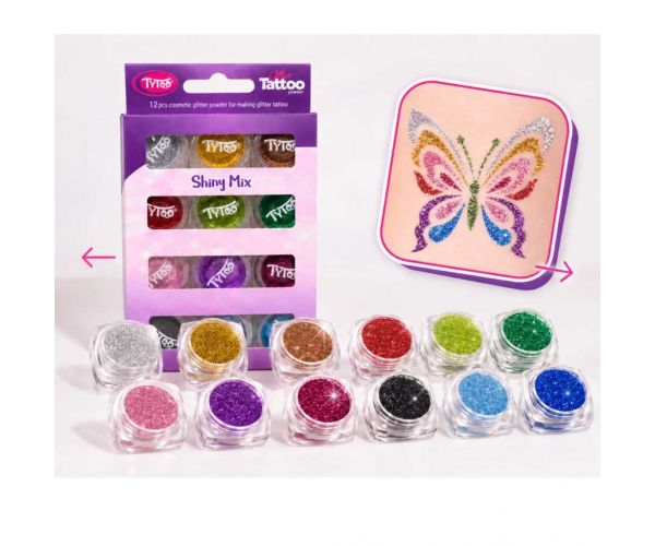 Tytoo: Shiny Mix – Sjajni Mix set od 12 komada šljokica