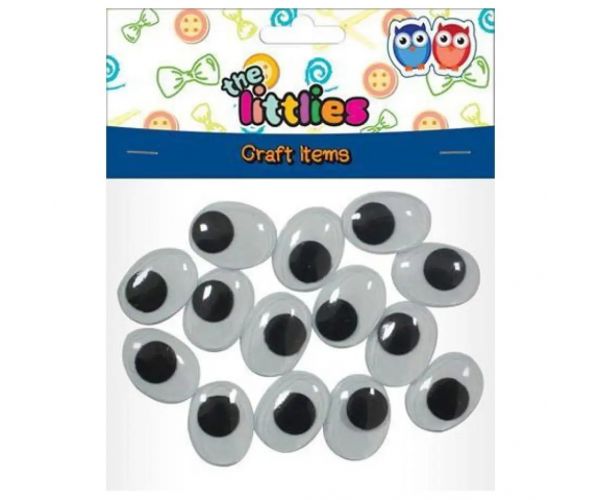 Plastične oči 20x15mm 14kom