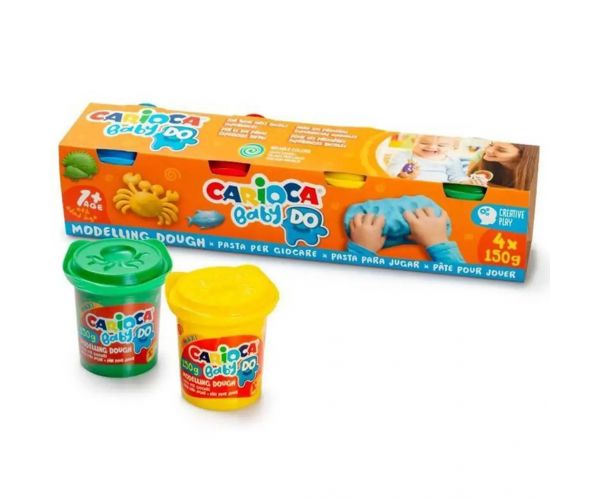 Baby gyurma szett 4x150g gyurmával - Carioca
