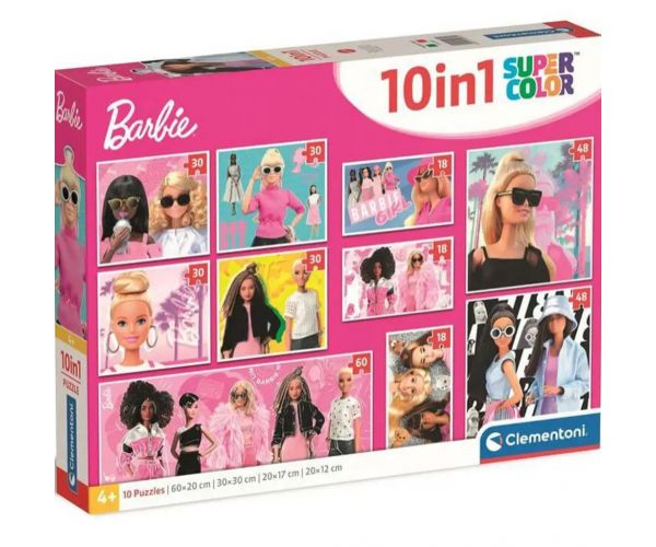 Barbie 10az1-ben puzzle szett - Clementoni