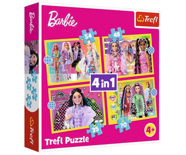 Barbie 4 az 1-ben puzzle - Trefl