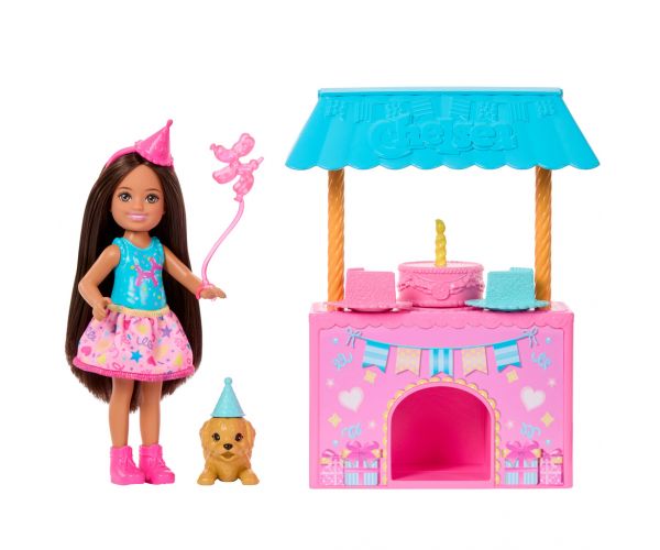 Barbie: Chelseina rođendanska zabava s lutkom i štenetom – Mattel