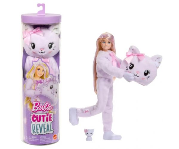 Barbie: Cutie Reveal meglepetés baba - Cica - Mattel