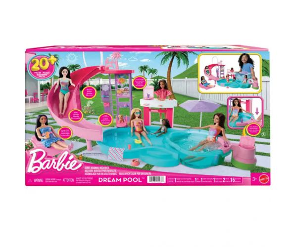 Barbie: Dream Pool medencés buli játékszett - Mattel
