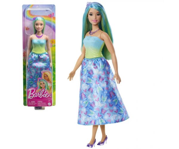 Barbie Dreamtopia: Hercegnő baba kék pillangós ruhában - Mattel